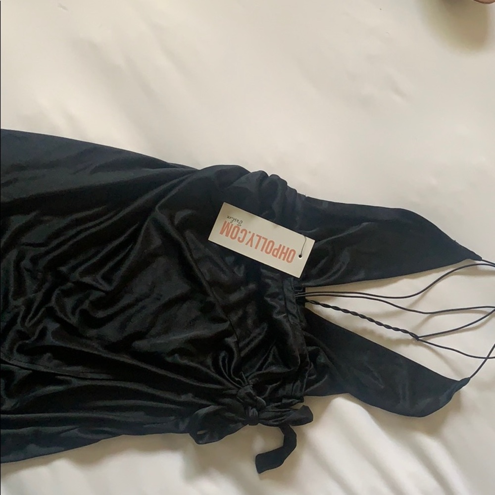 Sexy Satin Black Dress